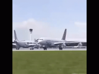 Plane Flapping Wing Nicholas Cage Think Its Funny GIF