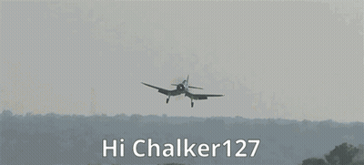 Plane Taking Off Saying Hi Chalker127 GIF