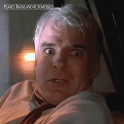 Planes Trains And Automobiles Driving Shocked GIF