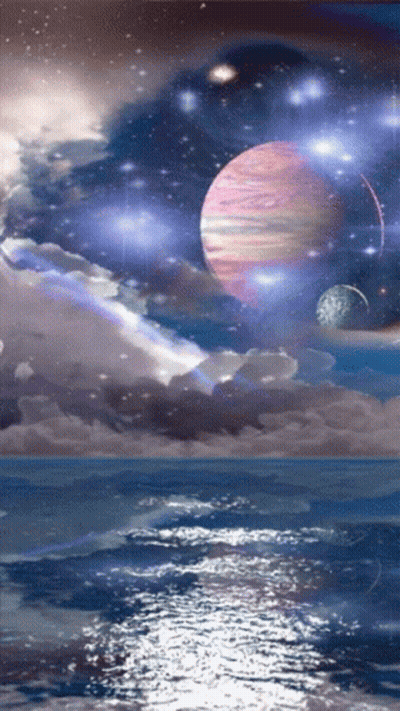 Planet In Galaxy GIF