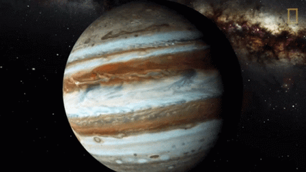 Planet Jupiter Rotating GIF