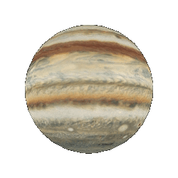 Planet Jupiter Rotating Fast GIF