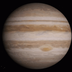 Planet Jupiter Rotating GIF
