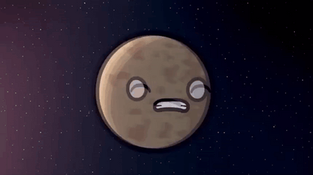 Planet Mercury Frantic Speeding Away Animation GIF