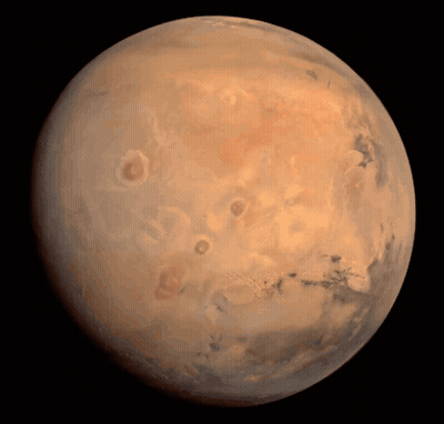 Planet Painting Black Background GIF