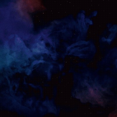Planet With Blue And Purple Sky GIF