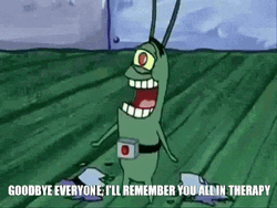 Plankton Bidding Farewell To Everyone GIF
