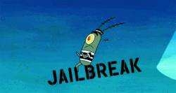 Plankton Escaping From The Jail GIF