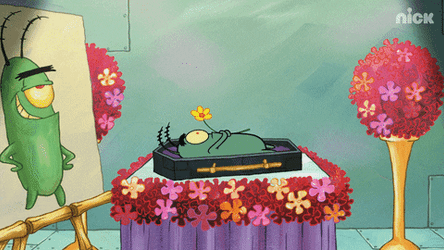Plankton Rising From A Coffin GIF