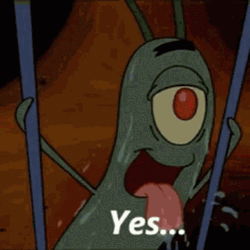 Plankton Sweaty Yes Meme GIF