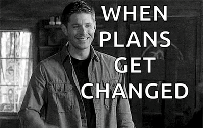 Plans Changed Jensen Ackles Supernatural GIF