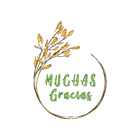 Plant Drawing With Muchas Gracias Sticker