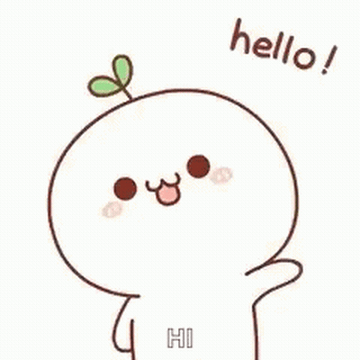 Plant Head Cartoon Saying Hello GIF