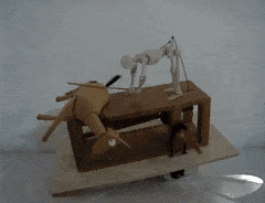 Plastic Man Beating A Dead Horse GIF