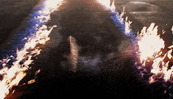 Plate Number Dancing On Fire Like A Tornado GIF