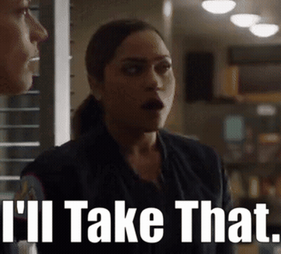 Plate Of Food With Cornbread Eggs And Grits GIF