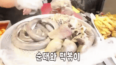 Plate Of Food With Foreign Writing GIF