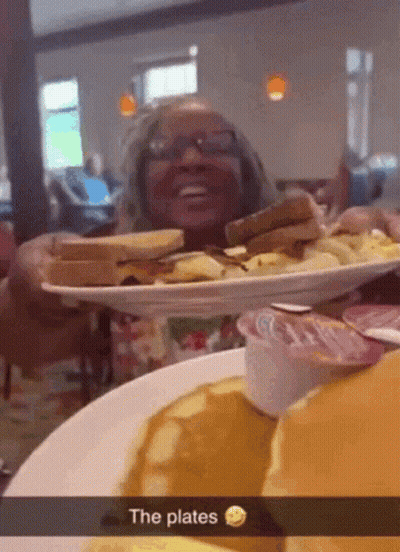 Plate Of Food With French Fries And Cheeseburger GIF