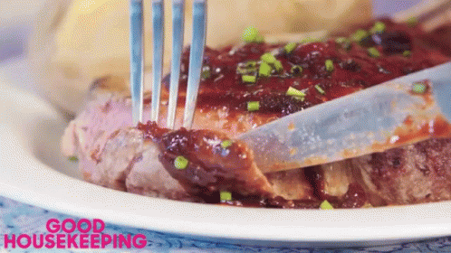 Plate Of Food With Good Housekeeping GIF