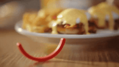Plate Of French Fries And Hamburger With Cheese GIF