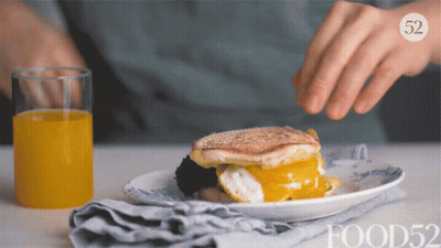 Plate With Sandwich And Orange Juice Number 52 GIF