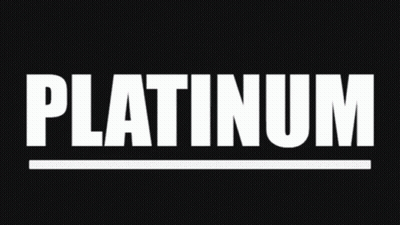 Platinum In White On Black GIF