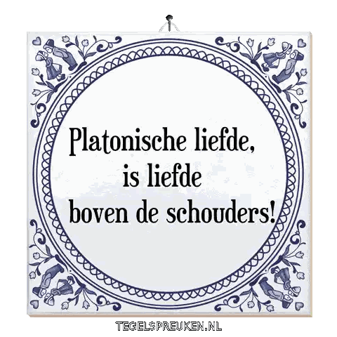 Platonische Liefde Tile Sticker