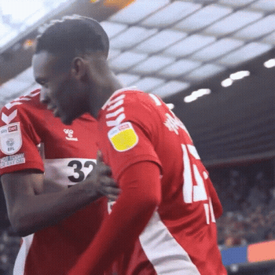 Player Number 32 Hugging Another Player GIF