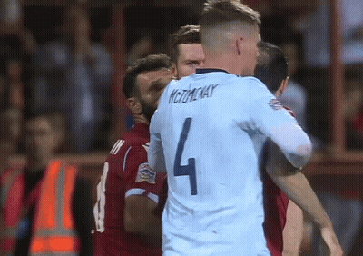 Player With Number 4 Jersey GIF