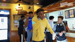 Playful Bronny James Having Fun With Friends GIF