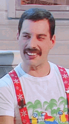 Playful Freddie Mercury Winks GIF