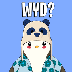Playful Rizz Pudgy Penguin Head Tilt GIF