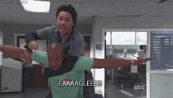 Playful Scrubs Characters Playing Eagle GIF