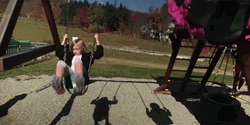 Playground Happy Kids Swing GIF