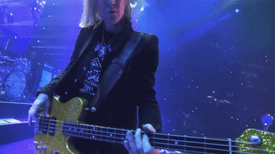 Playing A Bass Guitar Tom Hamilton GIF