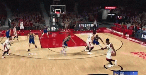 Playing Basketball Vikkstar123 GIF