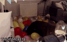 Playing Birthday Balloons Alone Celebrate