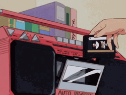 Playing Cassette Tape Anime Aesthetic
