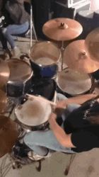 Playing Drum Head Bang GIF