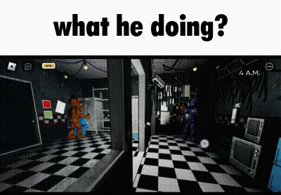 Playing Five Nights At Freddy's GIF