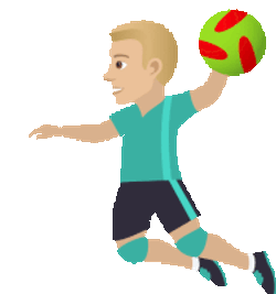 Playing Handball Joypixels Sticker GIF