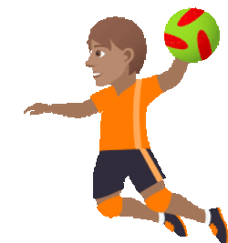 Playing Handball Joypixels Sticker GIF