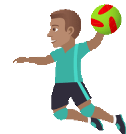 Playing Handball Joypixels Sticker GIF