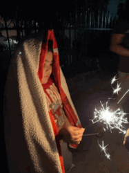 Playing Outside Fireworks Meme GIF