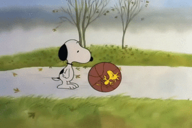 Playing Peanuts Snoopy Thanksgiving GIF