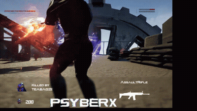 Playing Psyberx Video Game