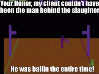 Playing Stick Figures Ballin Meme GIF