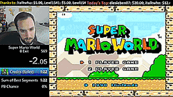 Playing Super Mario World GIF