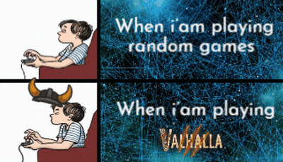 Playing Valhalla Poster GIF