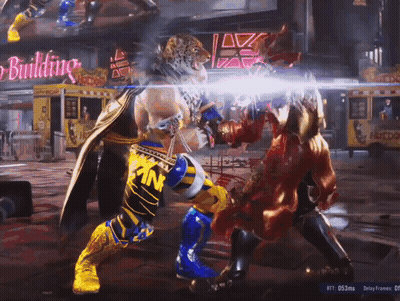Playing Video Game With Building In Background GIF